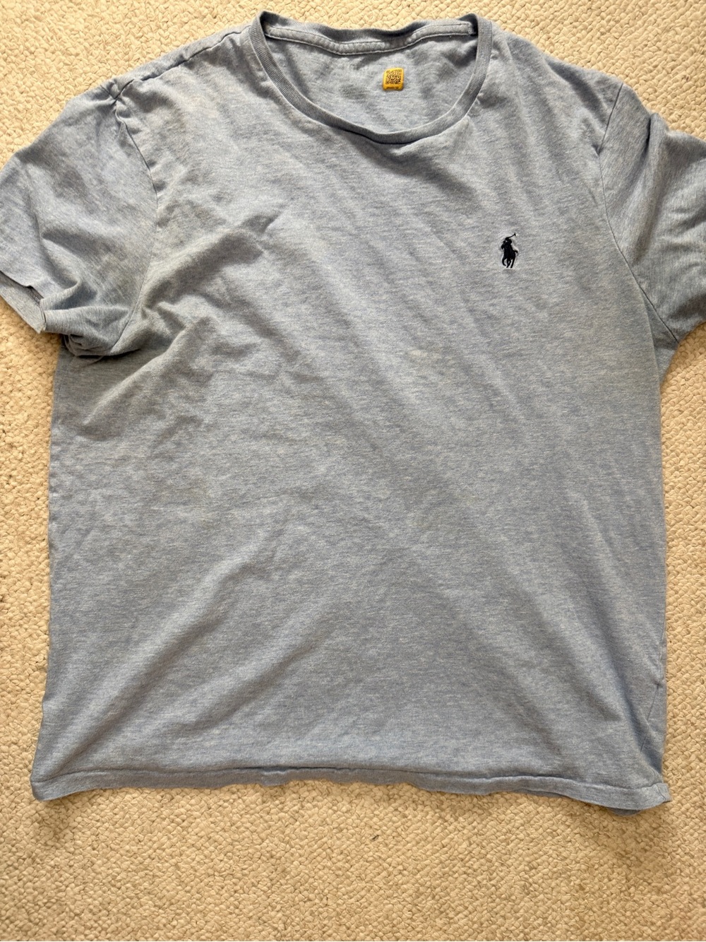 Ralph Lauren Heather Light Blue Crew Neck T-Shirt